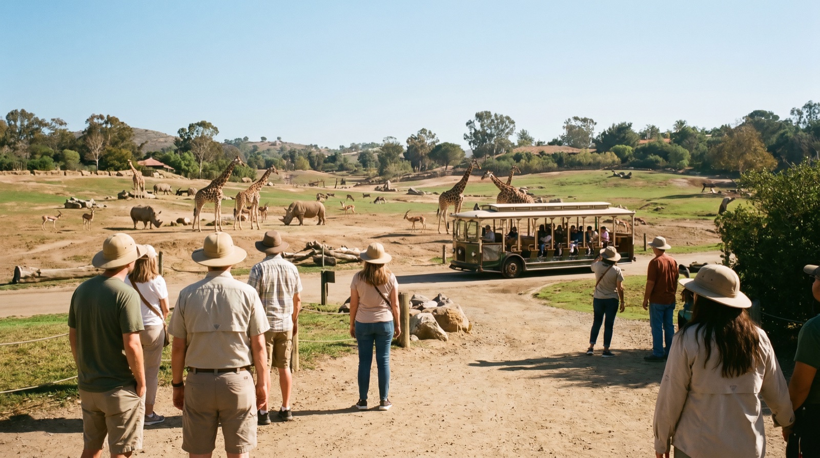 Editorial photograph of San Diego Safari Park in San Diego