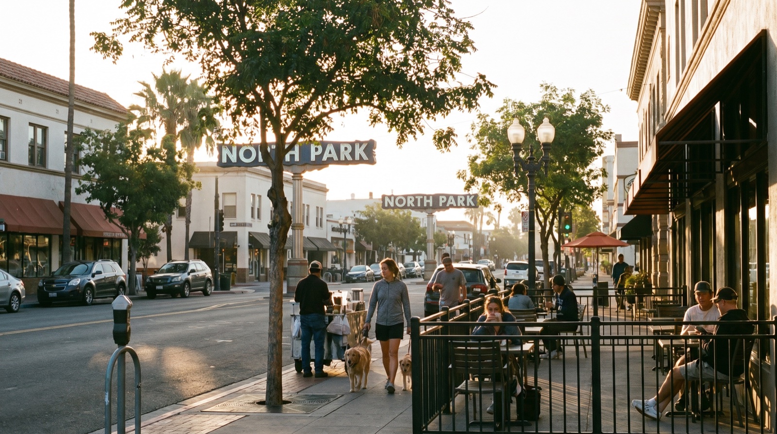 Editorial photograph of North Park in San Diego