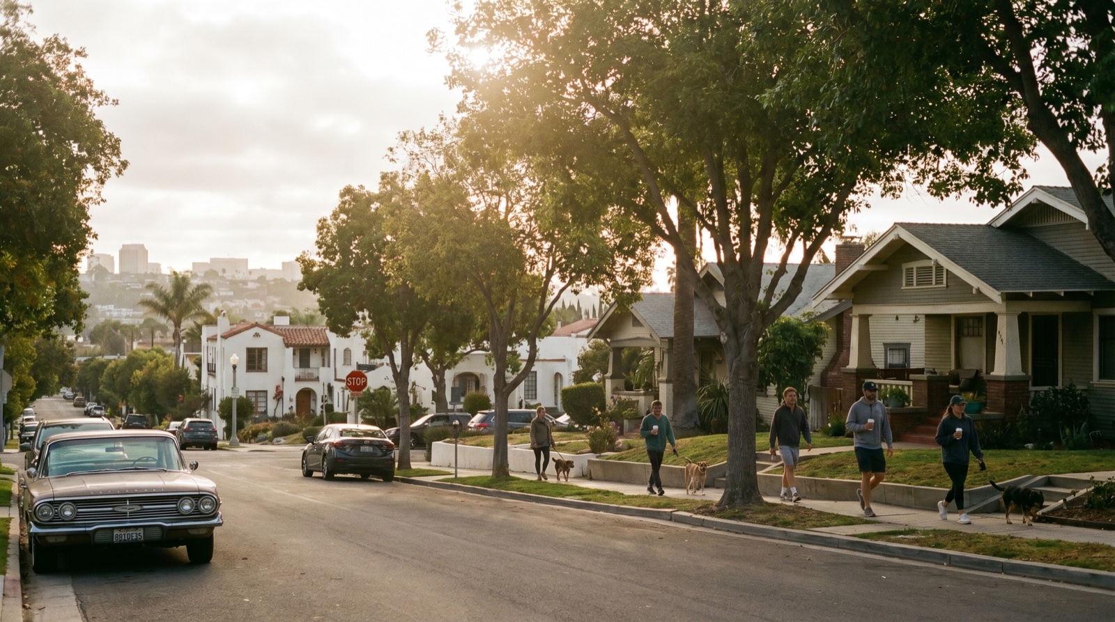 Editorial photograph of Mission Hills in San Diego