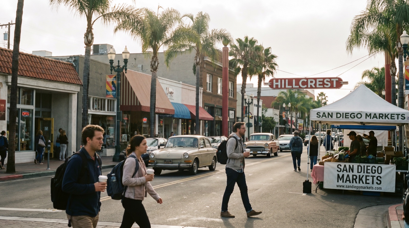 Editorial photograph of Hillcrest in San Diego