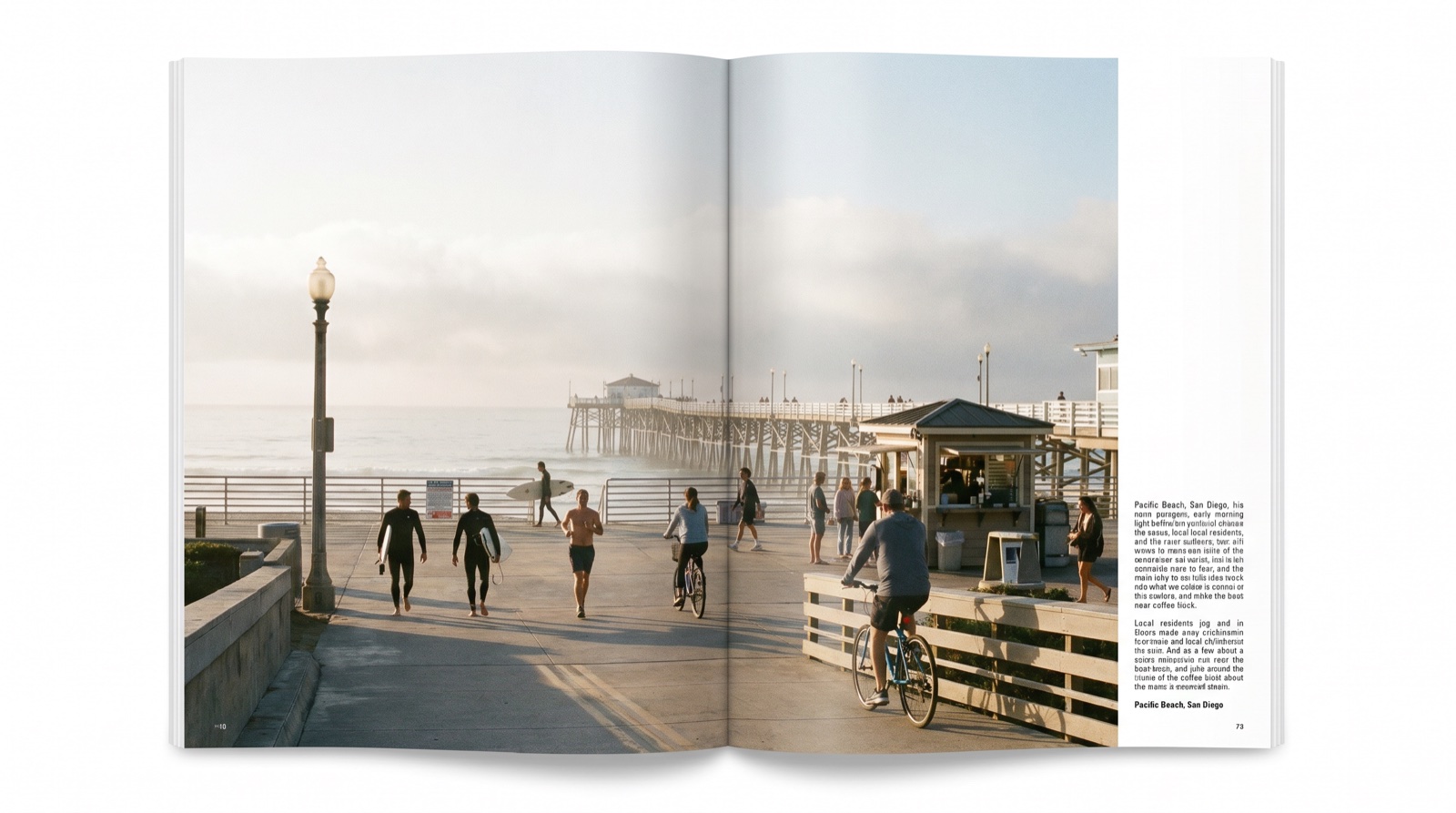 Editorial photograph of Pacific Beach in San Diego