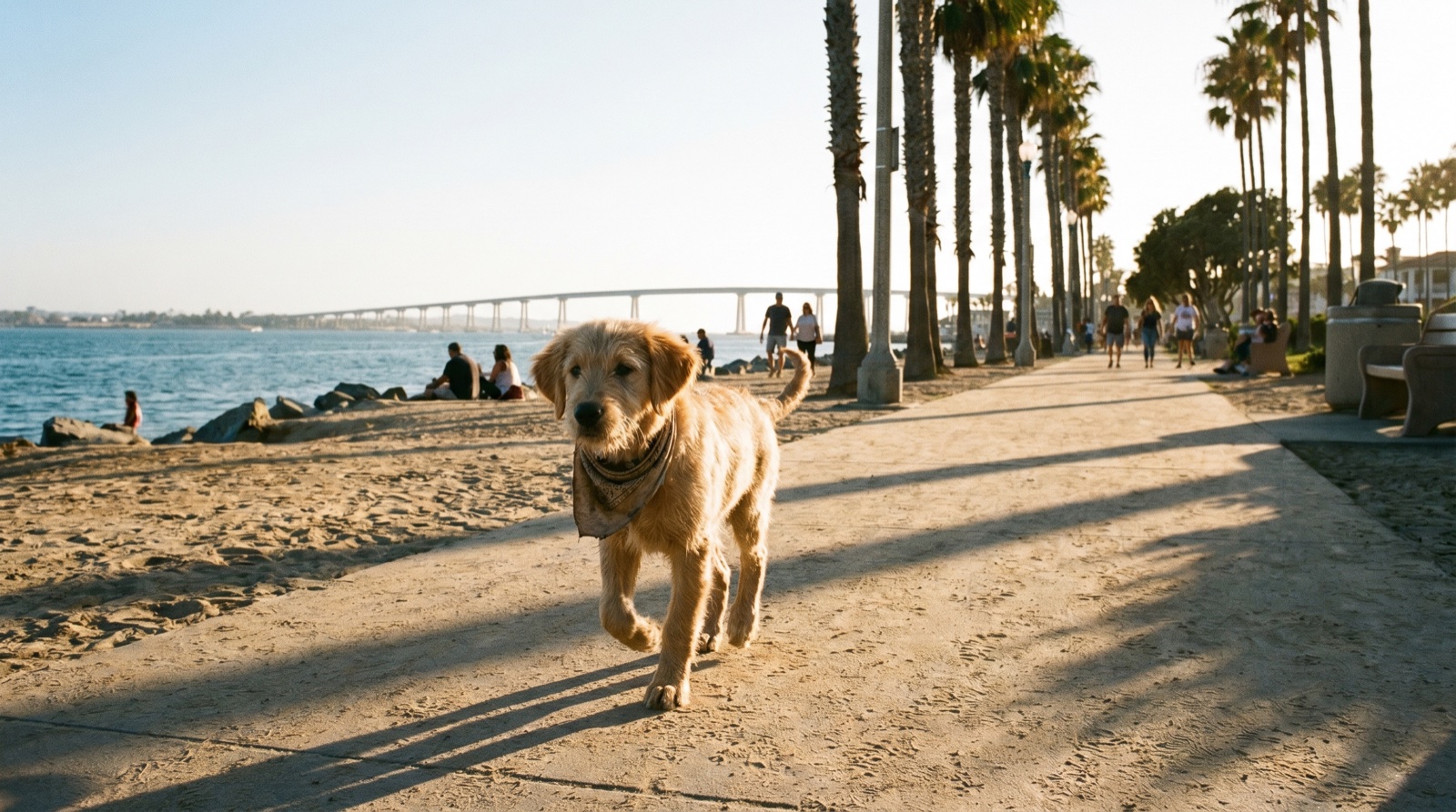 Editorial photograph of Pup in San Diego