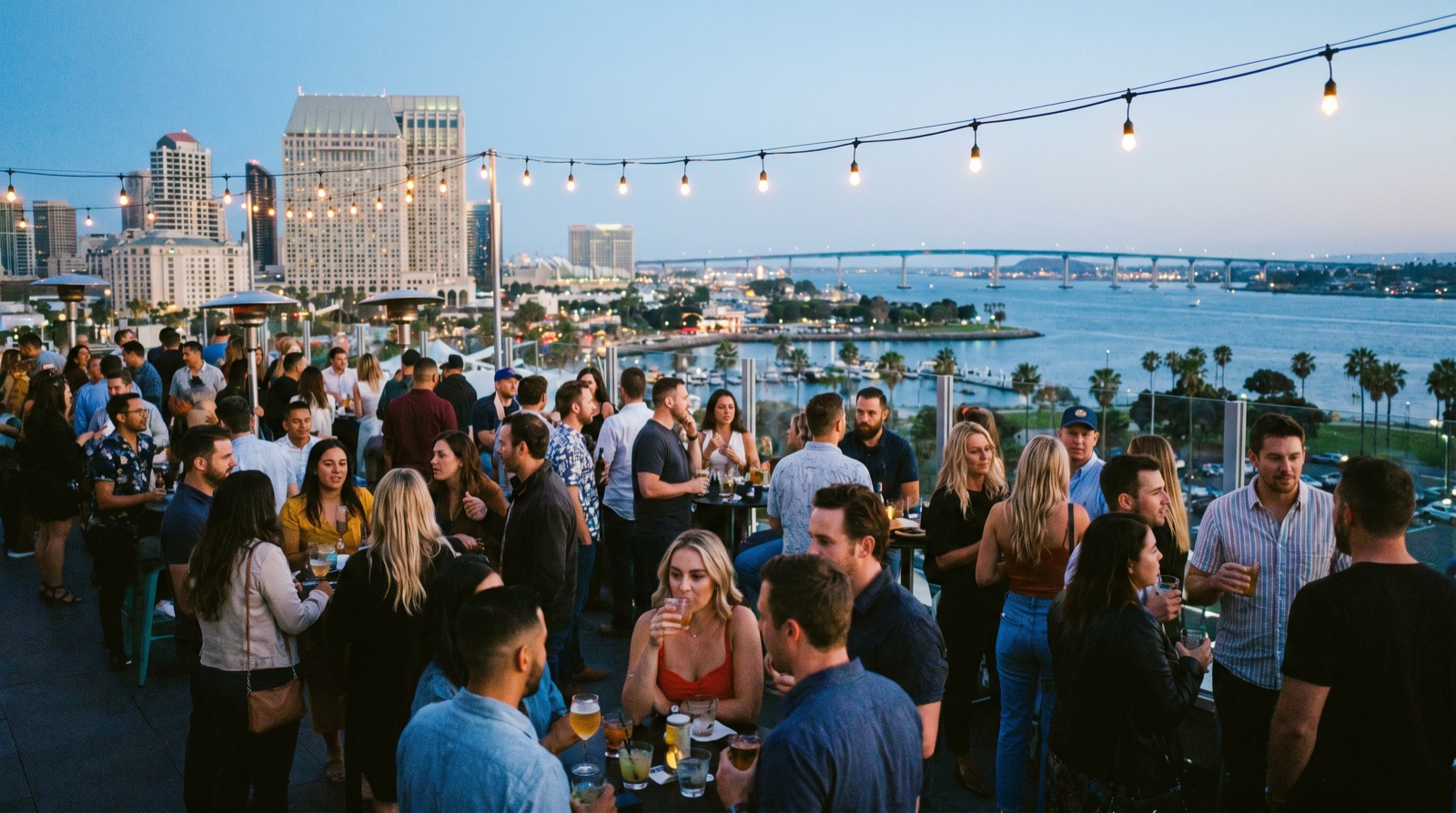 Editorial photograph of Rooftop Bars in San Diego