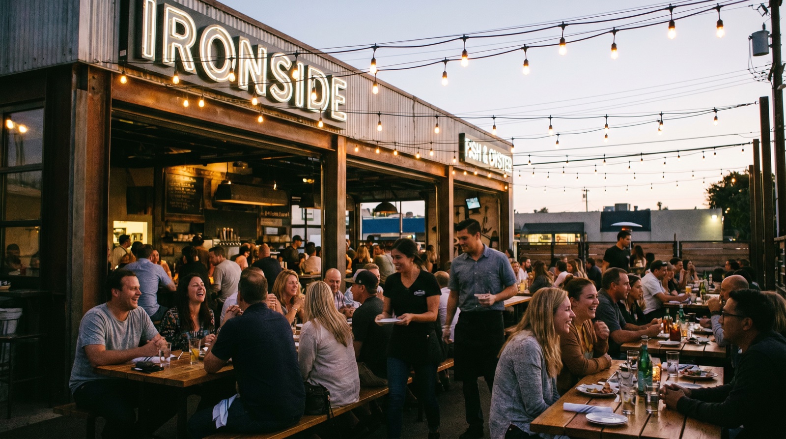 Editorial photograph of Ironside Fish & Oyster in San Diego